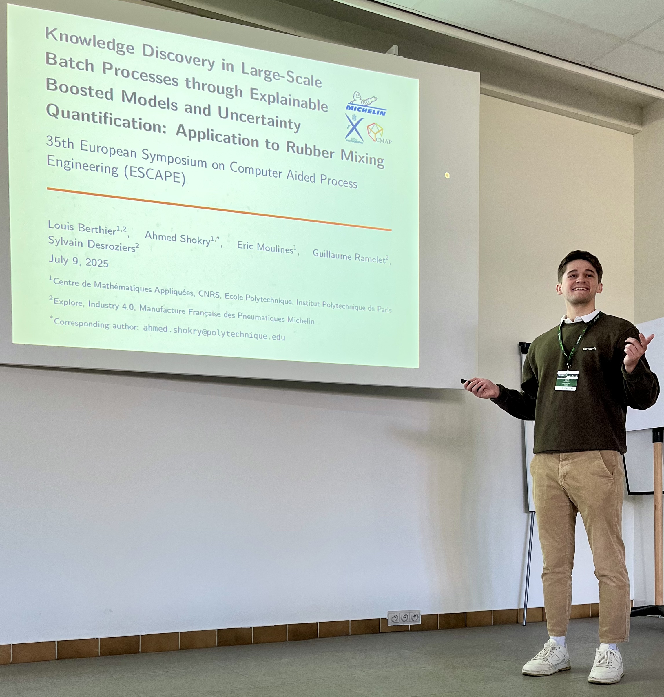 Presentation at ESCAPE 2025 by Louis Berthier